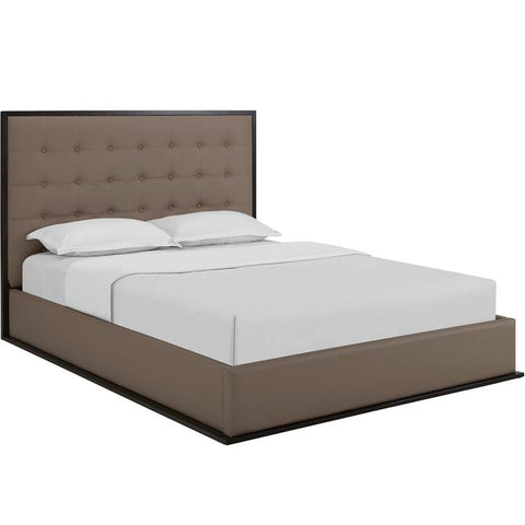 Madeline Queen Vinyl Bed Frame
