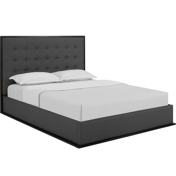Madeline Queen Vinyl Bed Frame