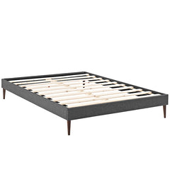 Sherry King Fabric Bed Frame with Round Tapered Legs