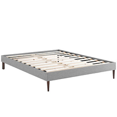 Sherry King Fabric Bed Frame with Round Tapered Legs
