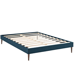 Sherry Full Fabric Bed Frame with Round Tapered Legs