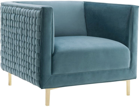Sal Sea Blue Woven Chair - Heaven's Gate Home & Garden