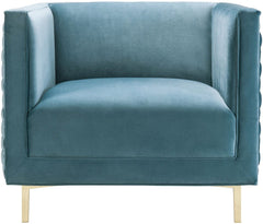 Sal Sea Blue Woven Chair