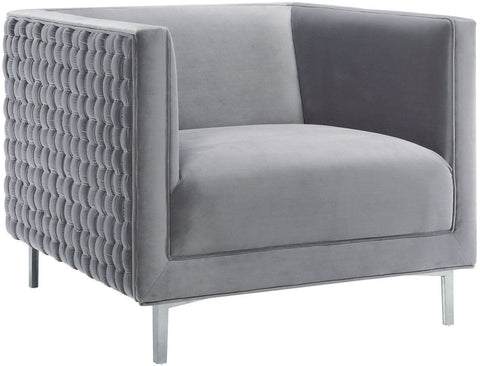 Sal Grey Woven Chair - Heaven's Gate Home & Garden