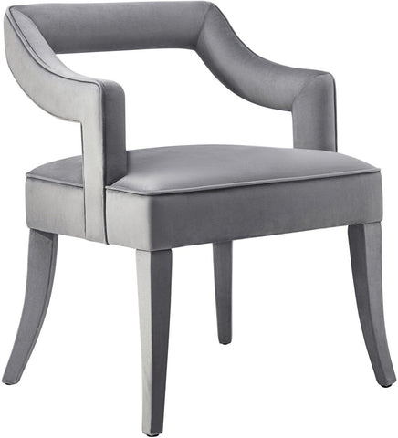 Tiffany Grey Velvet Chair - Heaven's Gate Home & Garden