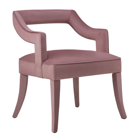 Tiffany Pink Slub Velvet Chair - Heaven's Gate Home & Garden