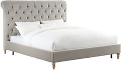 Putnam Grey Velvet King Bed
