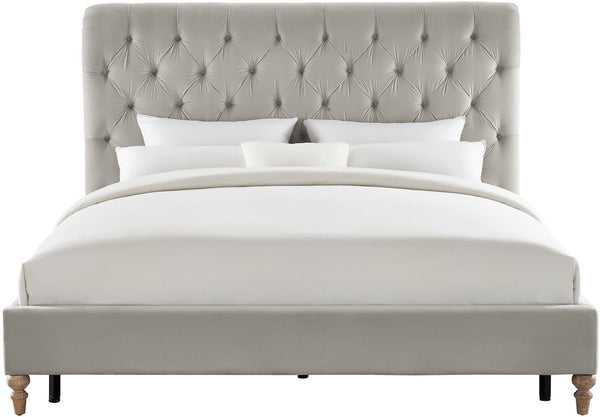 Putnam Grey Velvet King Bed