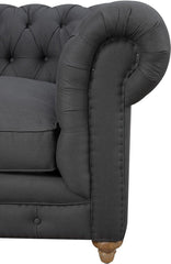 Oxford Grey Linen Chair