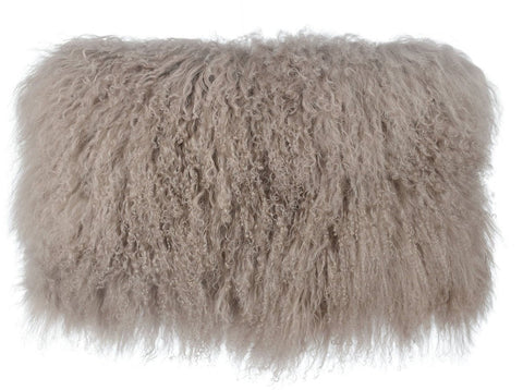 Tibetan Sheep Sandy Brown Large Pillow - Heaven's Gate Home & Garden