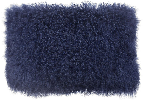 Tibetan Sheep Long Blue Pillow - Heaven's Gate Home & Garden