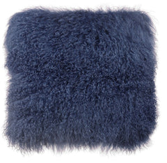 Tibetan Sheep Large Blue Pillow
