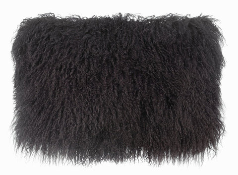 Tibetan Sheep Dark Grey Long Pillow - Heaven's Gate Home & Garden