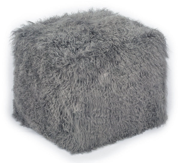 Tibetan Sheep Grey Pouf