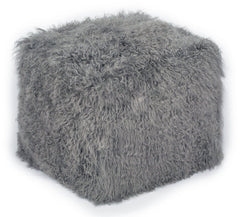 Tibetan Sheep Grey Pouf