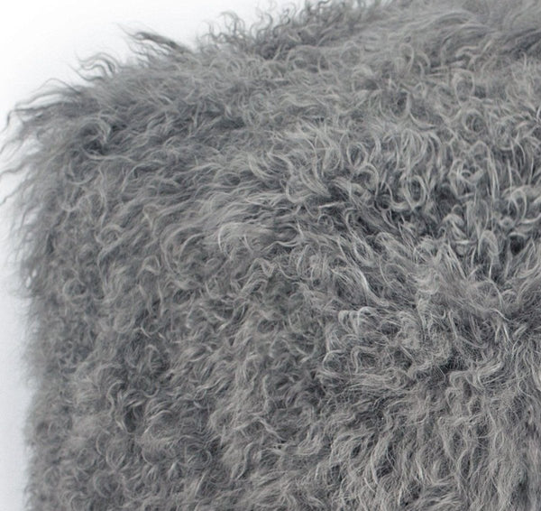 Tibetan Sheep Grey Pouf