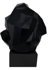 Pondering Ape Sculpture - Black and Gold