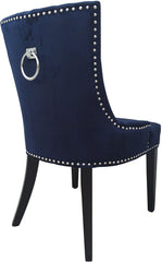Uptown Navy Velvet Dining Chair (Set of 2)