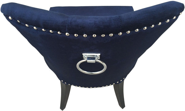 Uptown Navy Velvet Dining Chair (Set of 2)