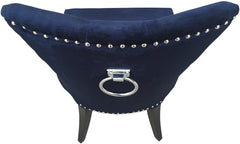Uptown Navy Velvet Dining Chair (Set of 2)