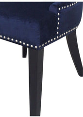 Uptown Navy Velvet Dining Chair (Set of 2)