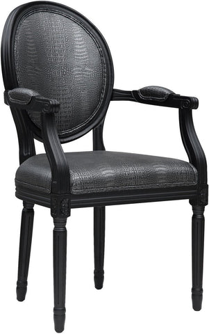 Philip Grey Croc Arm Chair - Heaven's Gate Home & Garden