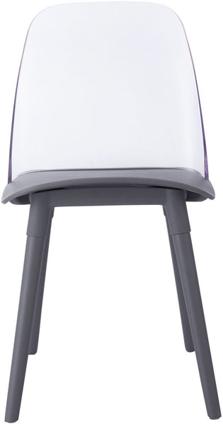 Pasha Grey Acrylic Chair (Set of 2)