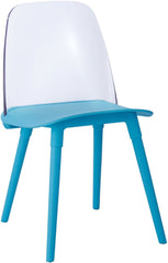 Pasha Blue Acrylic Chair (Set of 2)