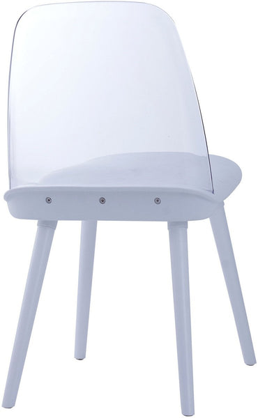 Pasha White Acrylic Chair (Set of 2)