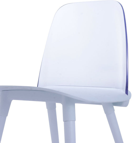 Pasha White Acrylic Chair (Set of 2)