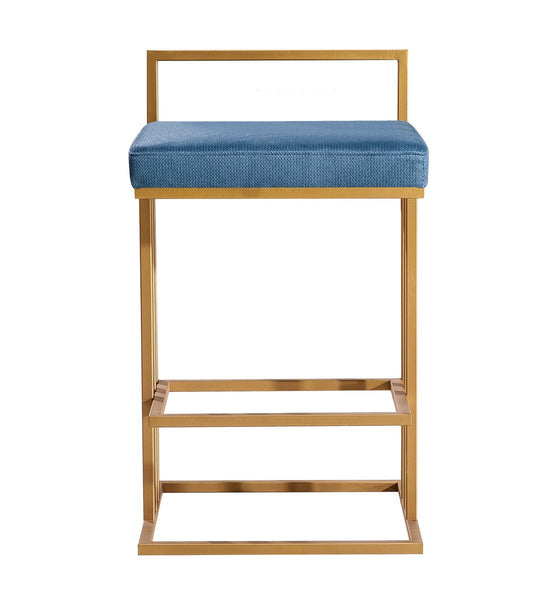 Trevi Slub Blue Counter Stool