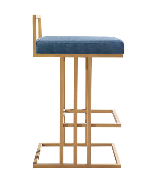 Trevi Slub Blue Counter Stool