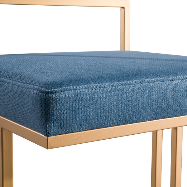 Trevi Slub Blue Counter Stool