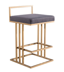 Trevi Slub Grey Counter Stool