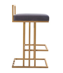 Trevi Slub Grey Counter Stool