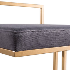 Trevi Slub Grey Counter Stool