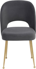 Swell Dark Grey Velvet Chair