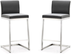 Parma Grey Steel Counter Stool