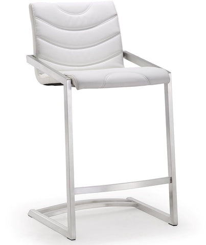 Rio White Steel Counter Stool - Heaven's Gate Home & Garden