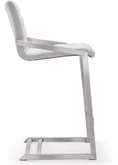 Rio White Steel Counter Stool