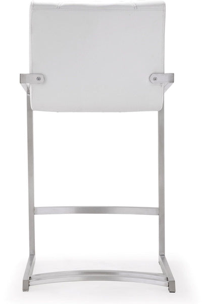 Rio White Steel Counter Stool