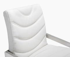 Rio White Steel Counter Stool