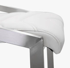 Rio White Steel Counter Stool