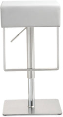 Seville White Steel Barstool