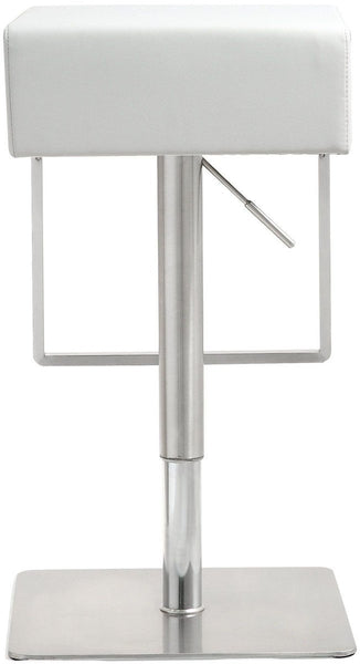 Seville White Steel Barstool