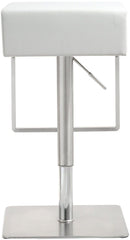 Seville White Steel Barstool