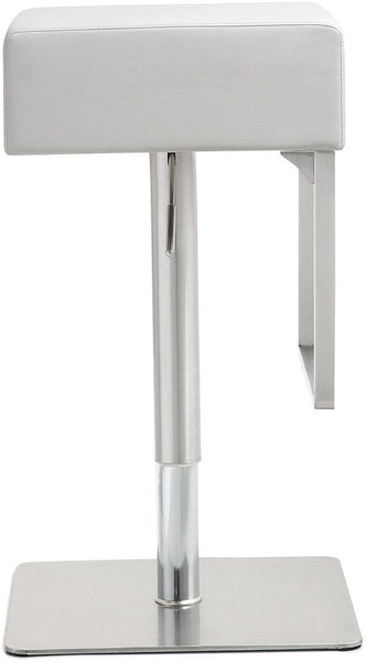Seville White Steel Barstool