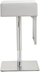 Seville White Steel Barstool