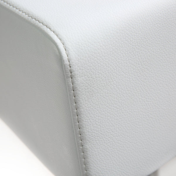 Seville White Steel Barstool