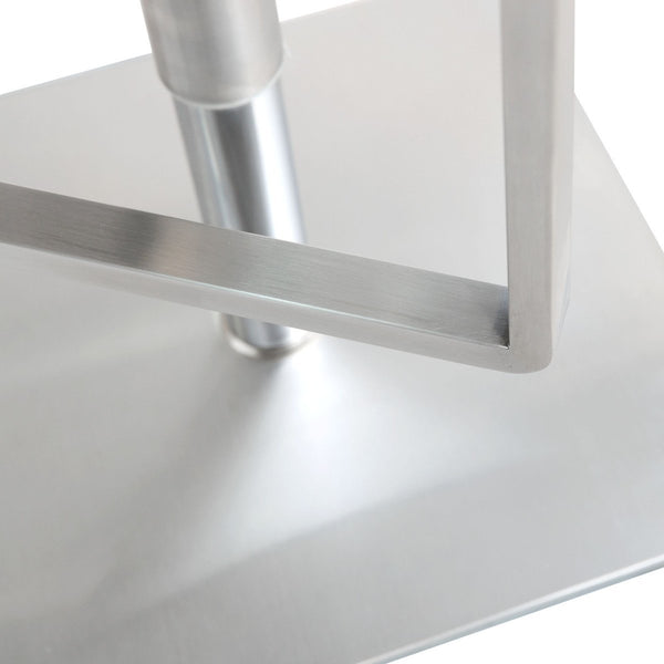 Seville White Steel Barstool